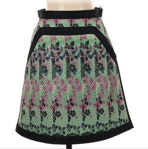 Missoni Floral Patterned Skirt - Green and Pink